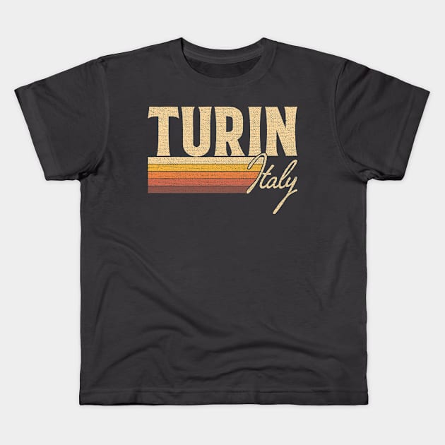 Turin Italy Kids T-Shirt by dk08